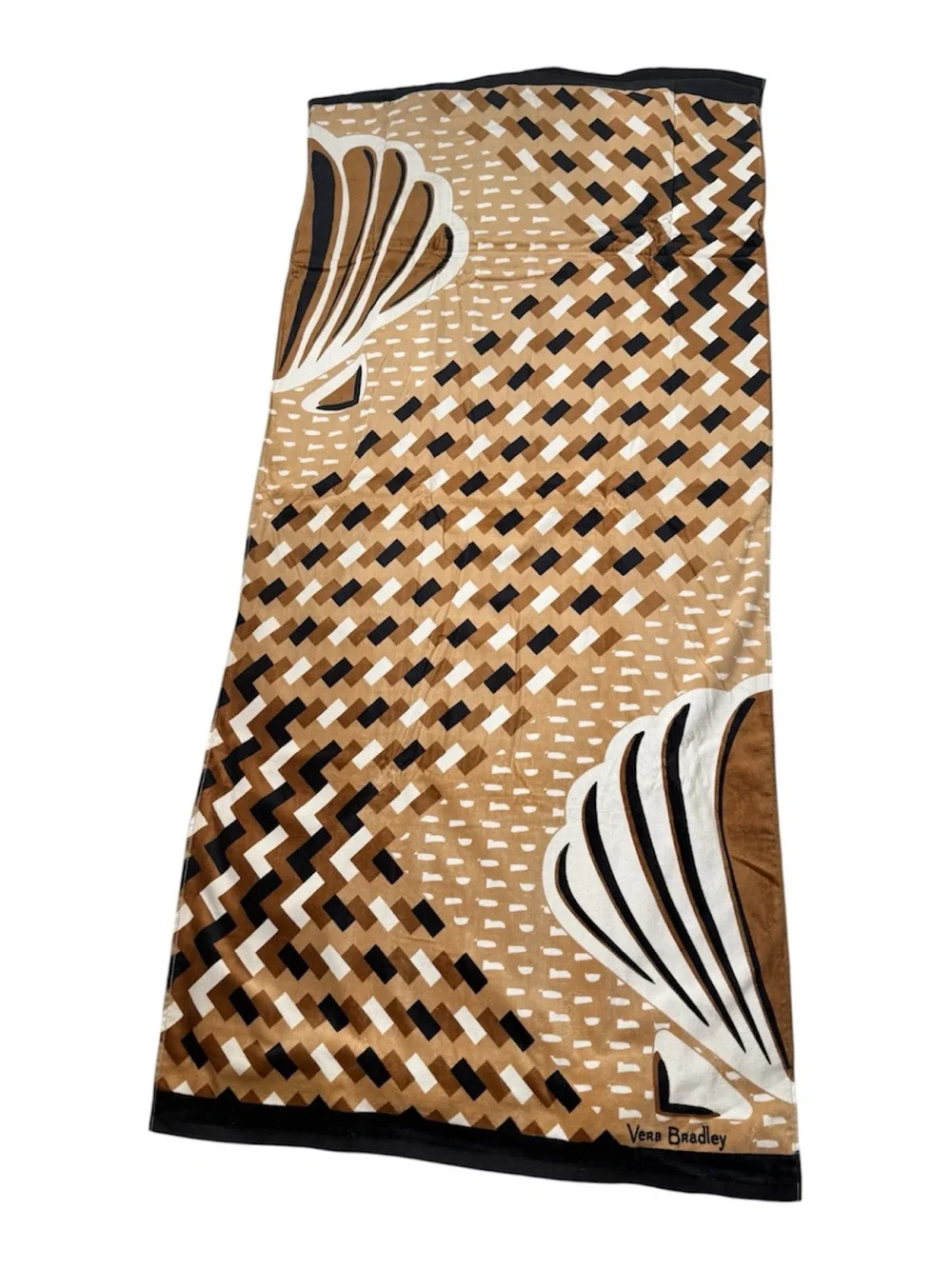NWT Vera Bradley Woven Neutral Ultimate Beach Towel Retired Pattern